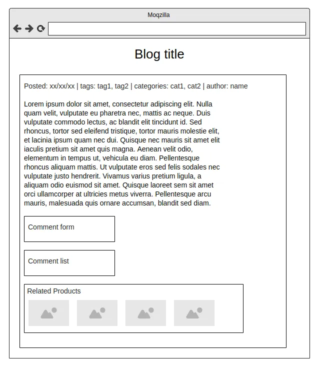 Blog view page